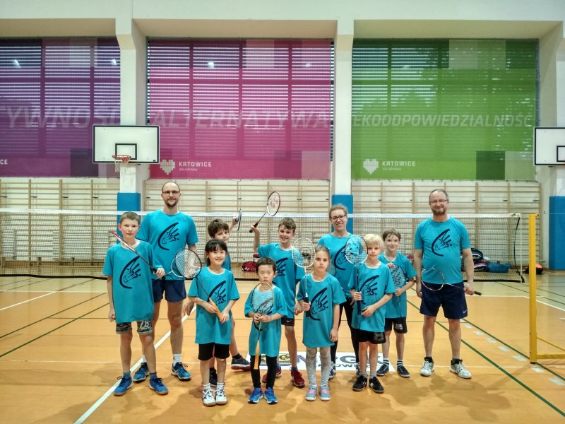 koszulki wykonane dla ekipy z Klubu Badmintonowego Kolejarz Katowice
